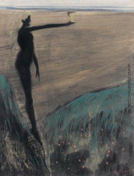 Femme nue Mieter une coupe