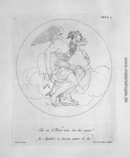 Aeolus auf Wolken sitzend
