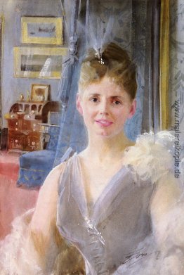 Porträt von Edith Palgrave Edward In Her London Residenz