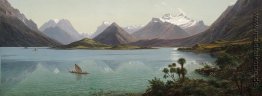 Lake Wakatipu mit Mount Earnslaw, Middle Island, Neuseeland