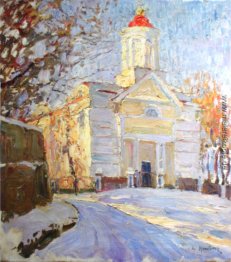 Winterlandschaft mit Kirche