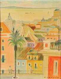 Vista de Lisboa - Tejo e Topo do Arco da Rua Augusta