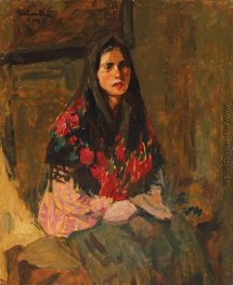 Die blumige Kopftuch