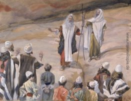 Moses verbietet den Menschen, ihm zu folgen