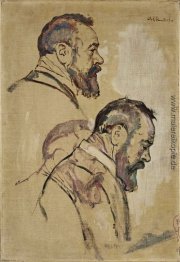 Studium der Selbstportrait Studium der Selbstportrait