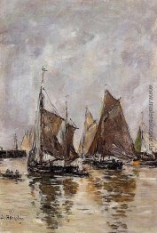 Trouville, Sardine Boote unterwegs erhalten Trouville, Sardine Boote unterwegs erhalten