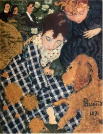 Frau mit Hund Frau mit Hund