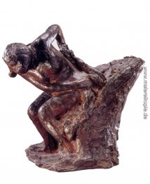 Sitzende Frau Trocknen selbst