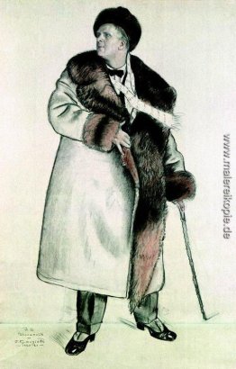 Porträt des Opernsänger Fjodor Iwanowitsch Schaljapin