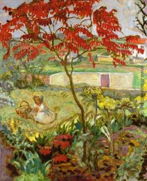 Garten mit Red Tree Garten mit Red Tree