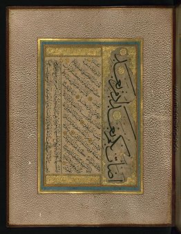 Seite von osmanischen Kalligraphie