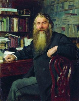 Portrait des Historiker und Archäologe Ivan Egorovich Zabelin