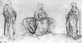 Sitzt Maria mit dem heiligen Judas Thaddäus und St. Ursula