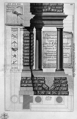 Titelseite mit der oben auf einem Schild hinter dorischen Säulen