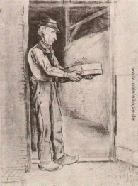 Mann mit Winnow Mann mit Winnow