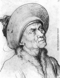 Mann in einen Hut Gazing Upward