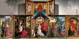 Polyptych mit der Geburt Christi