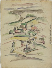 Häuser in einem Tal Häuser in einem Tal