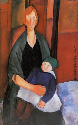 Sitzende Frau mit Kind (Mutterschaft)