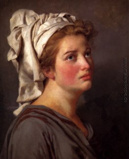 Portrait einer jungen Frau in einem Turban