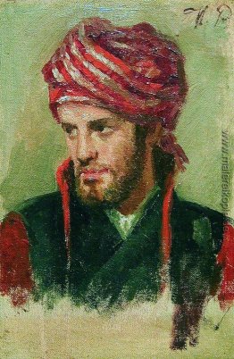 Portrait eines jungen Mannes in einem Turban