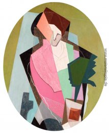 Frau mit Grünpflanze Frau mit Grünpflanze