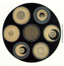 Disketten mit Spiralen