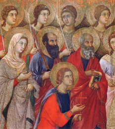 Madonna mit Kind auf dem Thron (Vorderseite-Fragment)