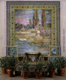 Garten Landschaft und Brunnen Garten Landschaft und Brunnen