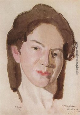 Porträt von A. Ostroumova-Lebedeva