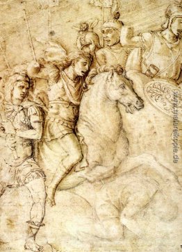 Studie eines alten Basrelief der Konstantinsbogen