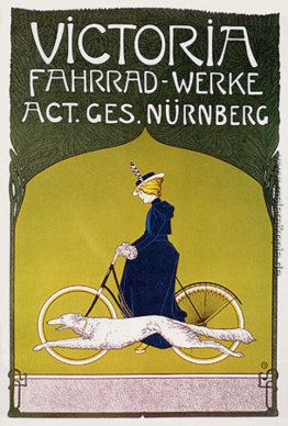 Werbeplakat Victoria Fahrradwerke (Fahrräder)