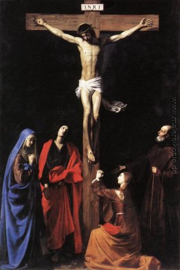 Christus am Kreuz mit Maria, Maria Magdalena, St. John und St. F