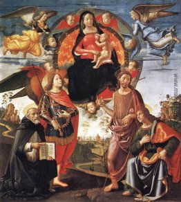 Madonna in der Glorie mit den Heiligen