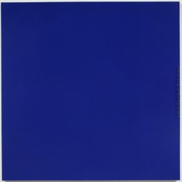 Painting No. 97-23 (Ultramarinblau, Zinkweiß, Ruby-See)