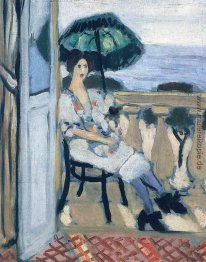 Frau mit Sonnenschirm Frau mit Sonnenschirm