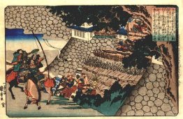 Prinz Shotoku Richten der Angriff auf Moriya Burg