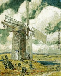 Biege Segel auf dem Old Mill