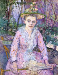 Frau mit einem Regenschirm Frau mit einem Regenschirm