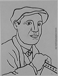 Porträt eines Mannes mit dem Hut, Studie für Bauherren