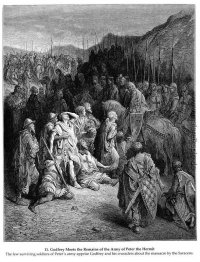 Godfrey Erfüllt die Überreste der Armee von Peter der Einsiedler Godfrey Erfüllt die Überreste der Armee von Peter der Einsiedler