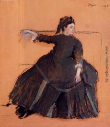 Frau auf einem Sofa Frau auf einem Sofa