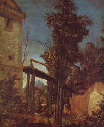 Landschaft mit einem Steg Landschaft mit einem Steg