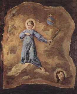 Fresko in San Pantalon in Venedig, Szene: Holy Martyr, Fragment