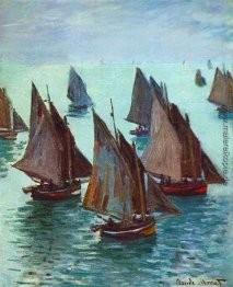 Fischerboote, Meeresstille Fischerboote, Meeresstille