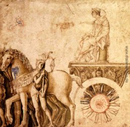 Julius Caesar auf seinem Triumphwagen