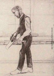 Mann mit Säge Mann mit Säge