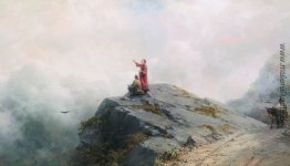 Dante zeigt den Künstler in die ungewöhnlichen Wolken
