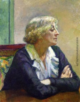 Maria van Rysselberghe mit Arme verschränkt