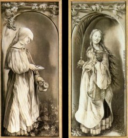 St. Elizabeth und eine Sankt Frau mit der Palme